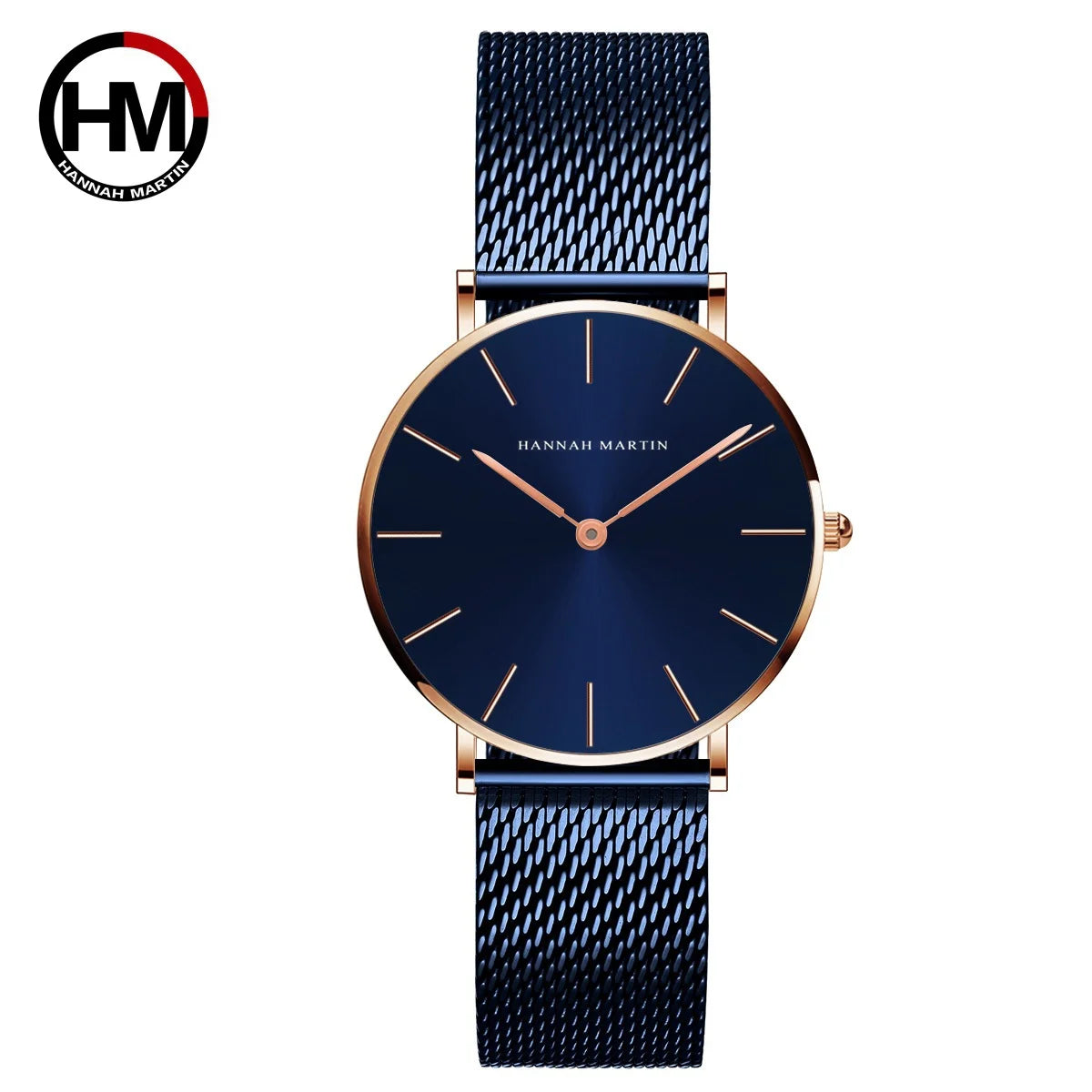 New Women Bracelet Watch 1 Set Japan Quartz Movement Simple Rose Gold Stainless Steel Mesh Student Watches Relogio Feminino