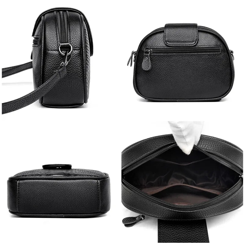 100% Cowhide Handbags Women bags Designer Crossbody bag for Female Small Purses High Quality Genuine Leather Tote Bolsa Feminina